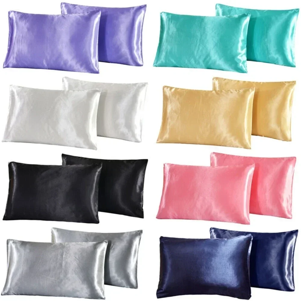 Satin Pillowcase Silk - Poszewki na poduszki Queen Silk Satin