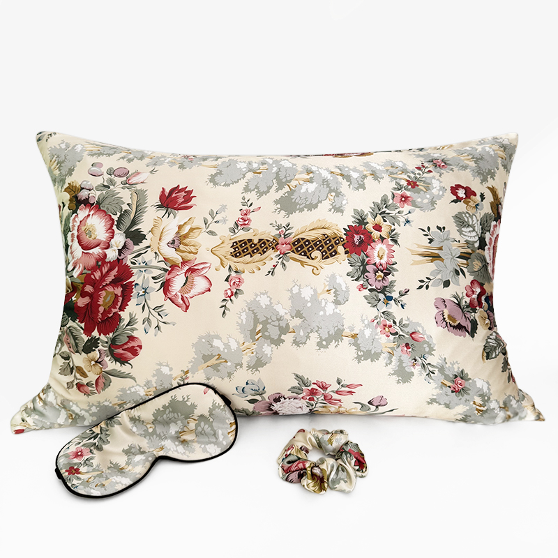 Satin Pillowcase Silk - Poszewka 1pc z dopasowanym maska do