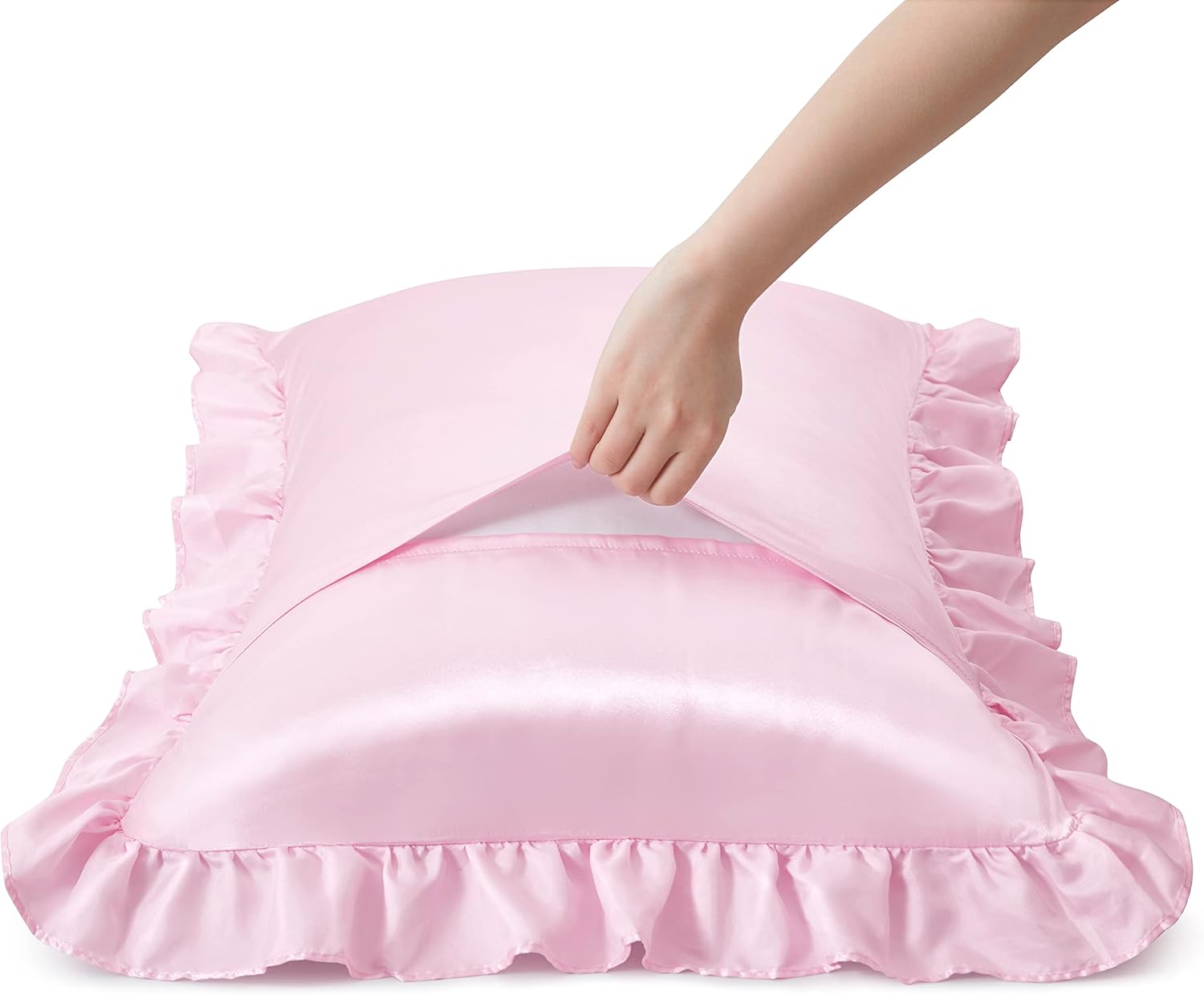 2 szt. satynowych poszewek na  – Satin Pillowcase Silk recenzja i cena